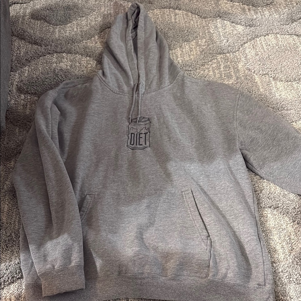 SHANE DAWSON MERCH- Heather Gray Cotton-Blend Pullover Sweatshirt with Hood